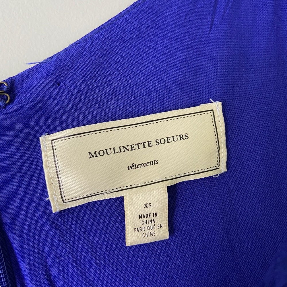 Anthropologie Moulinette Soeurs Blue Cutout Dress - Picture 6 of 10